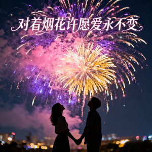 对着烟花许愿爱永不变