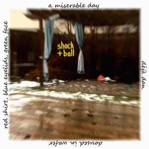 red Shirt, blue eyelids, green face