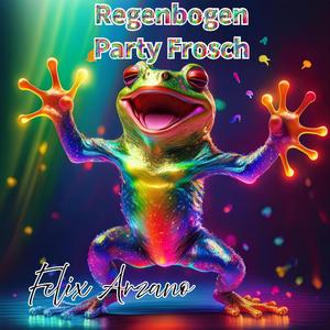 Regenbogen Party Frosch