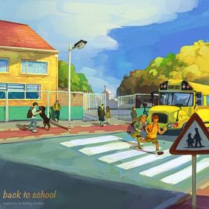 looking out the bus windows