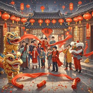 红绸舞向世界-小郑海纳百川