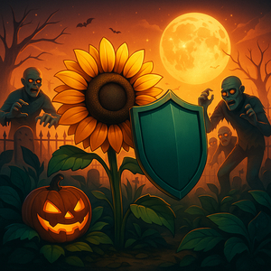 Plants vs Zombies in Halloween