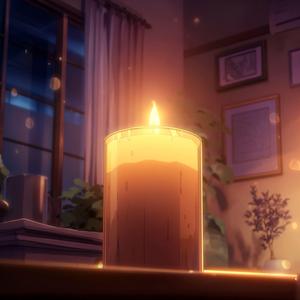 ガラス越しの月