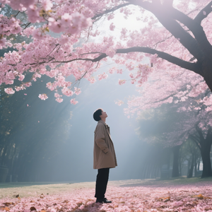 海棠花的落叶
