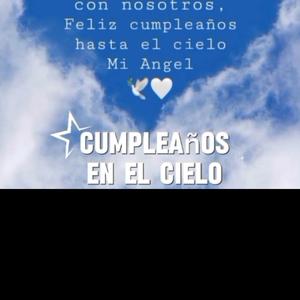 CUMPLEAÑOS EN EL CIELO