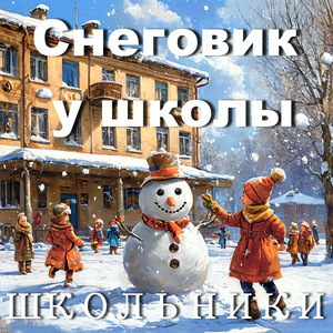 Снеговик у школы