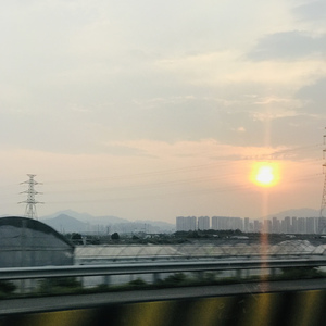 台风天前的黄昏