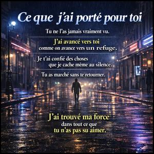 CE QUE J'AI PORTÉ POUR TOI