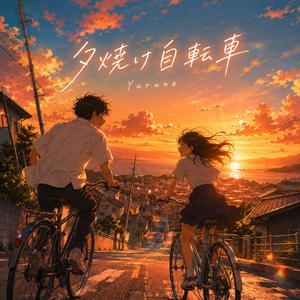 夕焼け自転車