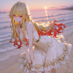 七色に輝く海