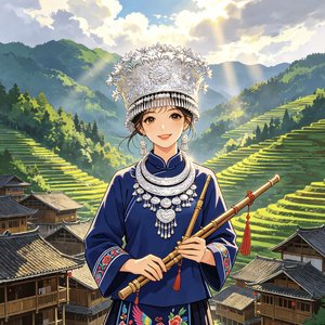 歌名：苗山跳坡