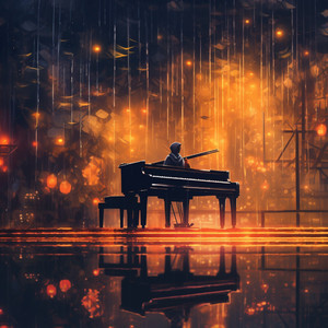 Ritmos Apacibles Del Paisaje Acuático De La Lluvia