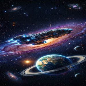 Neon Shooting Star