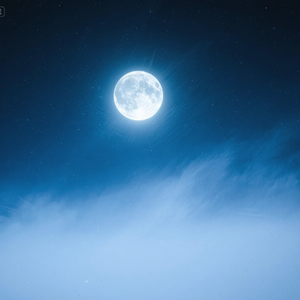 明月高悬照云端