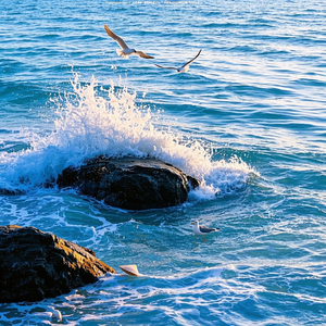 雨伞下的心跳同步