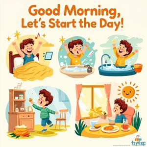 Good Morning, Let’s Start the Day (Daily Routine Song for Kids)