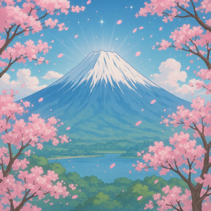 季節の風に舞う花びら