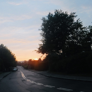朝焼けが来る前の空