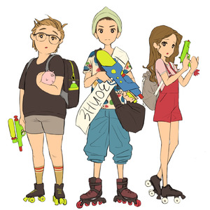 水鉄砲と貯金箱