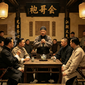 袍哥人家绝不拉稀摆带