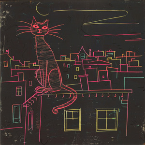 Inside cascading rain