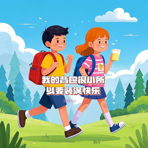 我的背包很小所以要装满快乐