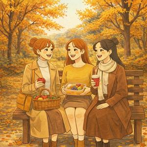 Neon Reflections In The Puddle