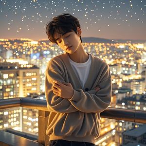 给自己的拥抱-夜空