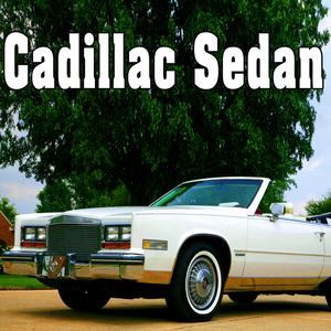 Cadillac Sedan Starts, Idles, Pulls Away Slowly & Exits Right
