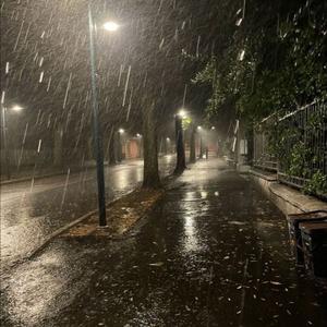 rainy night