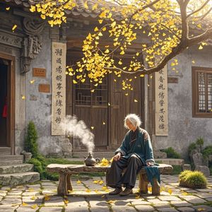 老槐树下的时光