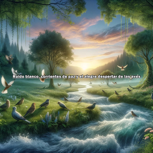 Encuentro de elementos, sonidos blancos, el agua corriente y el vuelo