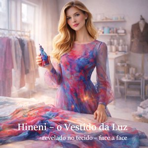 Hineni – o Vestido da Luz revelado no tecido – face a face