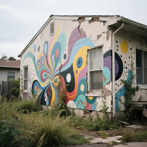 Barrio en llamaradas