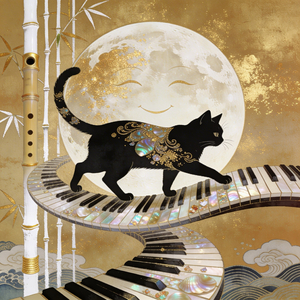 月が笑う夜、猫は希望を鳴らす