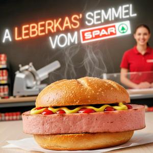 A Leberkas' Semmel vom Spar