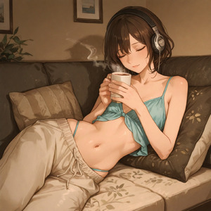 Peaceful Lofi Sax on a Quiet Street