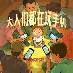 大人们都在玩手机