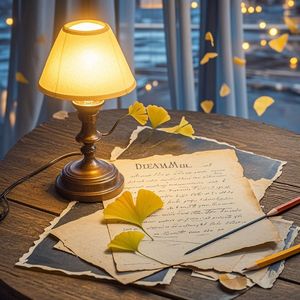 台灯下的旧信