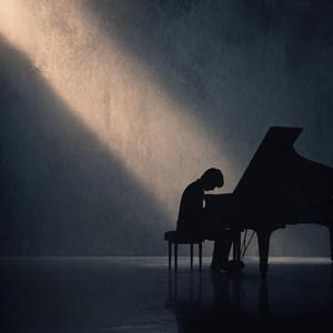 Suspenseful Piano Shadows