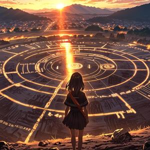 砂漠に溶け出す琥珀色の時間