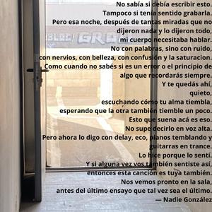 a veces pienso que nos amamos en secreto ¿solo aveces? (single de ensayo para el dia que ya no este)