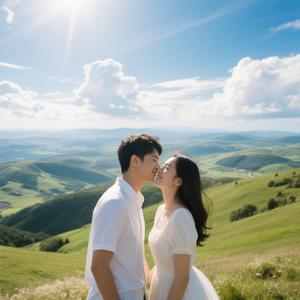 从此也不用分开相爱的天和地