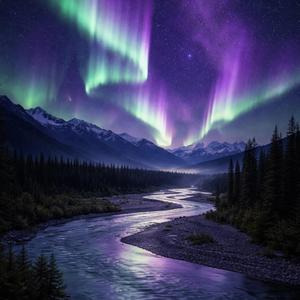 Northern sky, slewping eiver