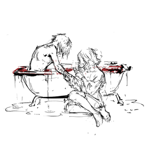 бордовые волны