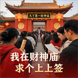 我在财神庙求个上上签