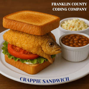 Crappie Sandwich and White Pie