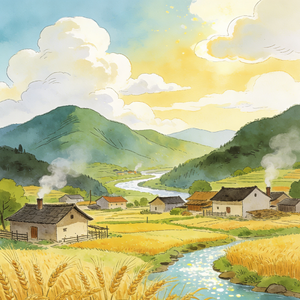 雨幕愁思与阳光期许