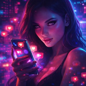 Ella sólo brilla de noche, en su panta