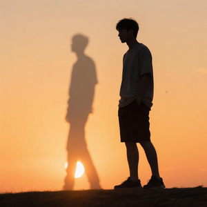 你的影子被落日拉长